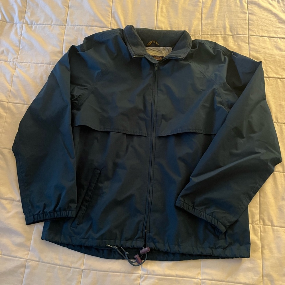Eddie Bauer Green Spring/Fall Windbreaker Jacket